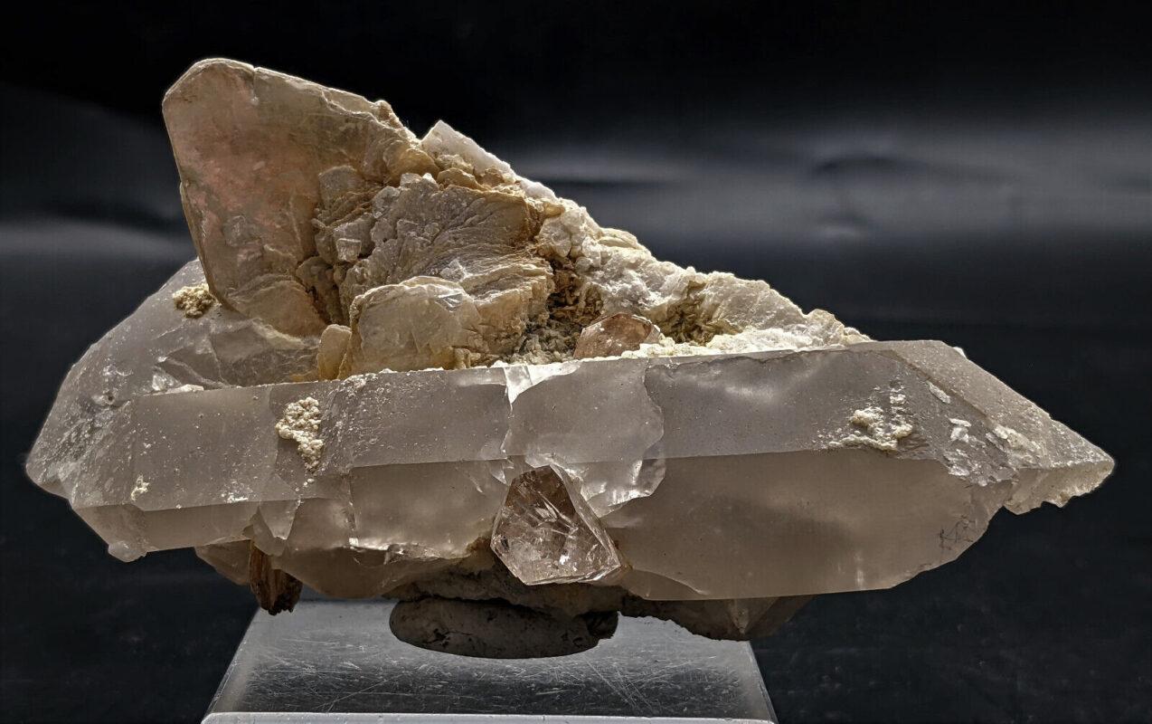 Topaz W/ Quartz Crystal Specimens From Skardu Pak