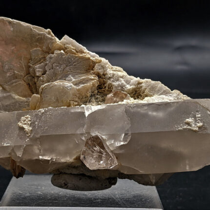 Topaz W/ Quartz Crystal Specimens From Skardu Pak