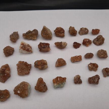 Hessonite Garnet lot Crystals Mineral