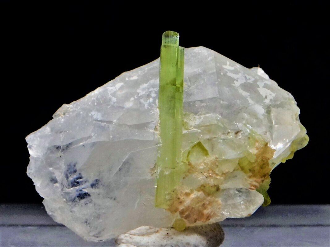 Bunch Of Crystal GreenTourmaline WFealdspar Mineral Specimen